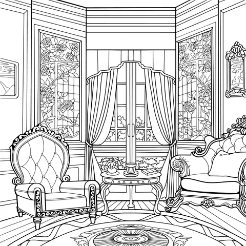 Exquisitely Decorated Living Room