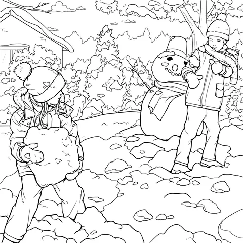 Snow - playing Time in Winter