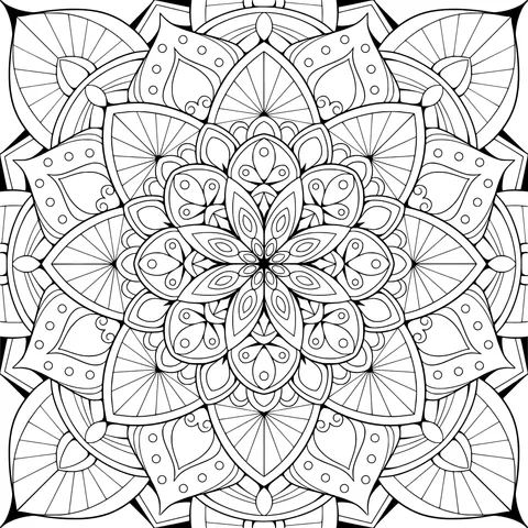 Blue Mandala Pattern