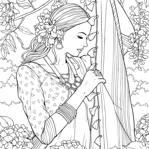 Woman in traditional attire