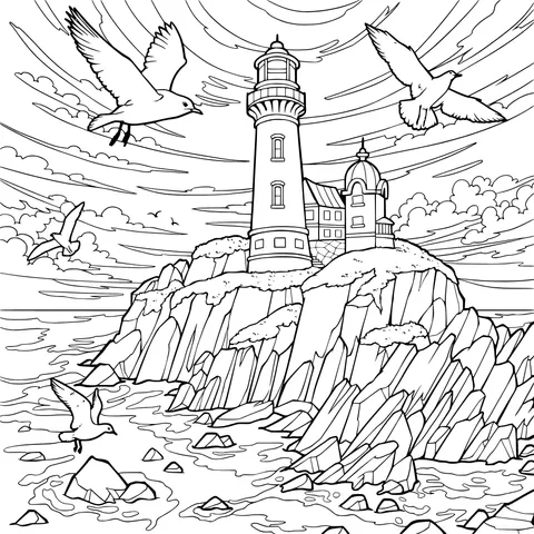 Seaside Lighthouse Scenery