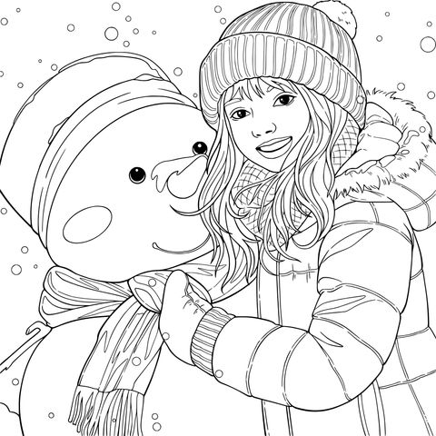 女孩与雪人