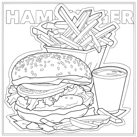 Delicious Burger Set