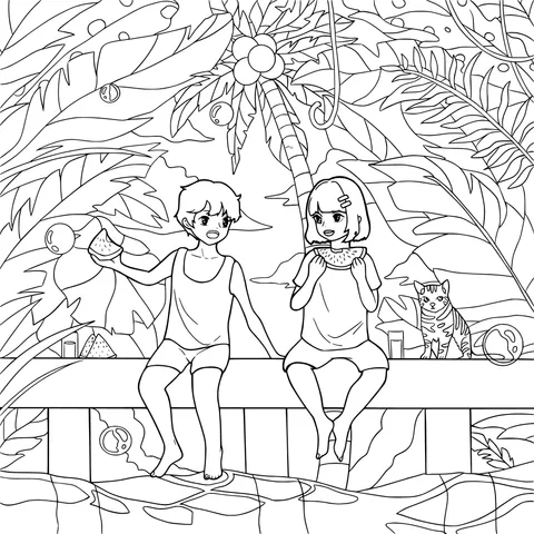 A Pleasant Summer Time by the River
