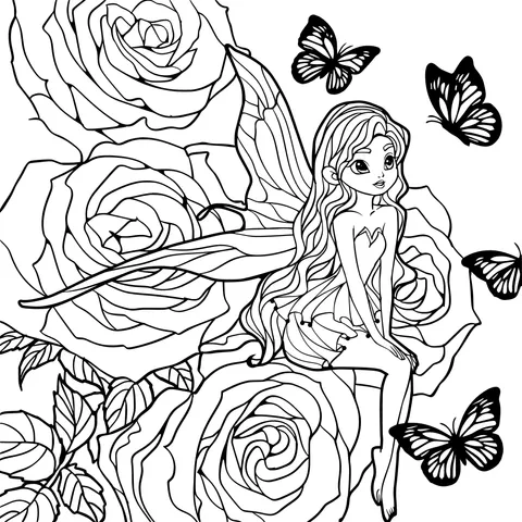 Fairy among Roses
