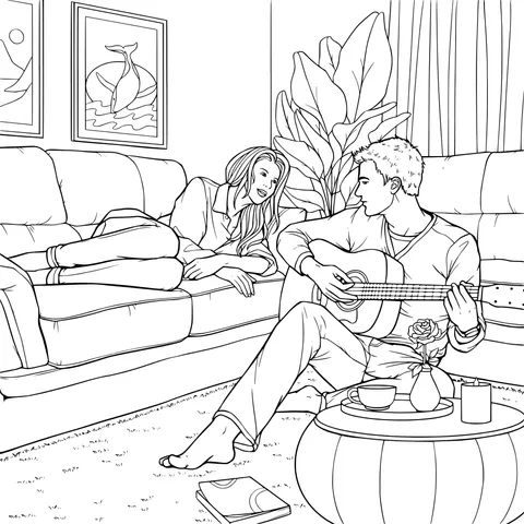 Music Time on the Sofa