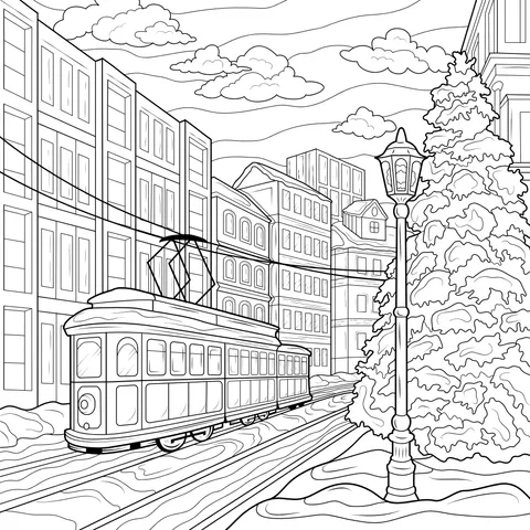 Tram in the Winter City