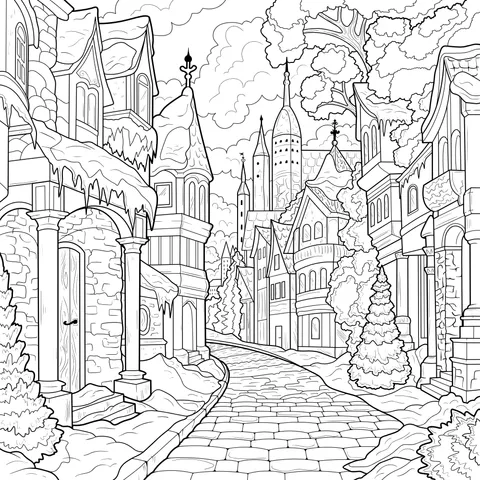 Dreamy Winter Town