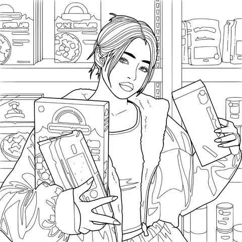 A Lady Shopping