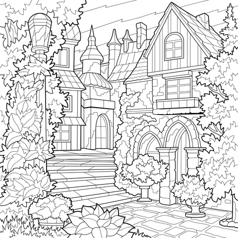 A Fairy - tale Town Scene