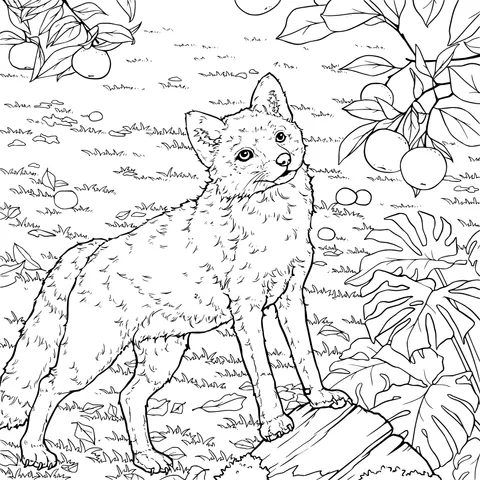 Fox in the Orchard