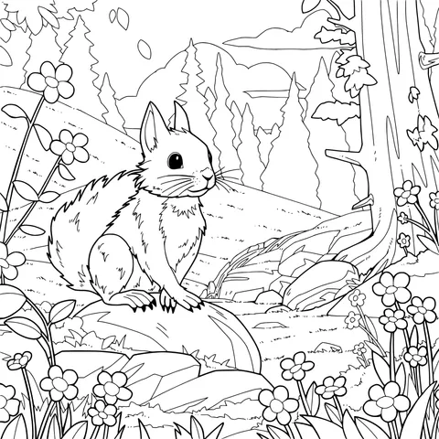 Squirrel in the Forest