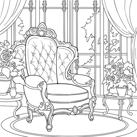 Blue Armchair by the Window