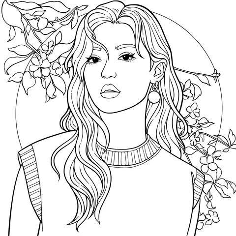 Woman among Flowers