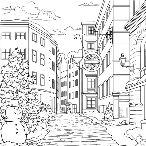 冬日街道景观