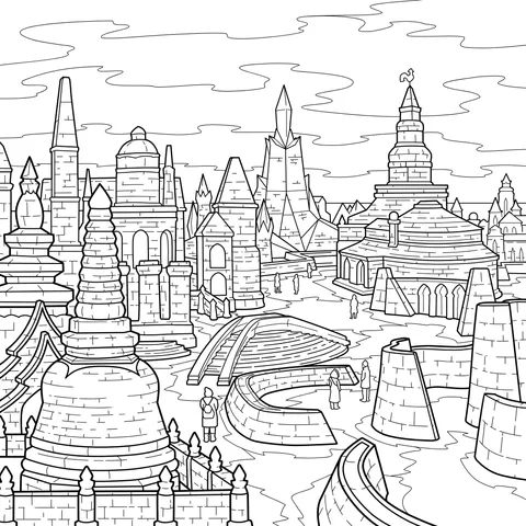 Dreamy Colorful Castle Group