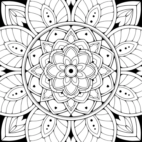 Green Mandala Pattern