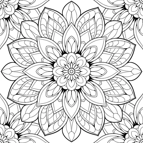 Gorgeous Floral Geometric Pattern