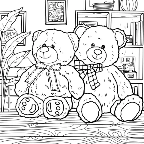 Two lovely teddy bears