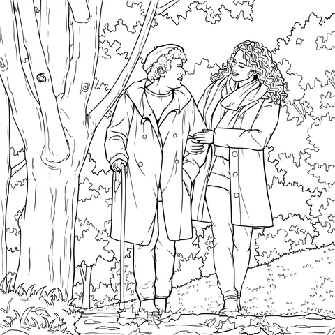 Accompanying Walk in Autumn