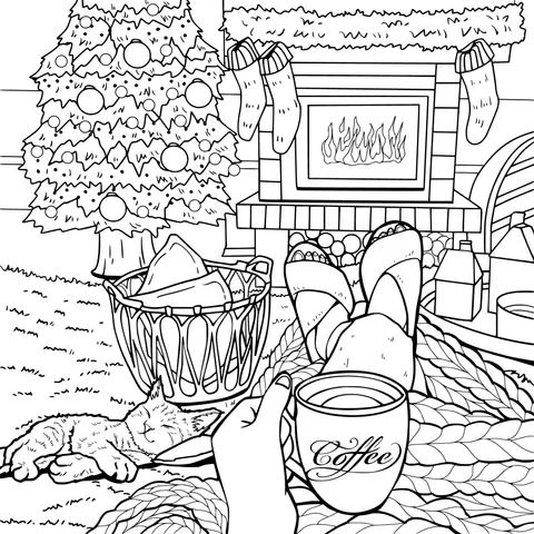 Cozy Christmas Leisure Time