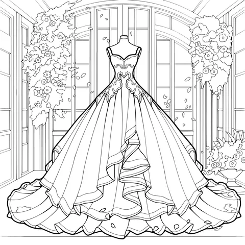 Gorgeous Gown by the Window