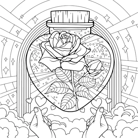 Rose in a Bottle Fantasy