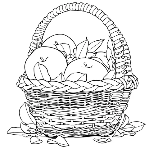 Basket full of apples