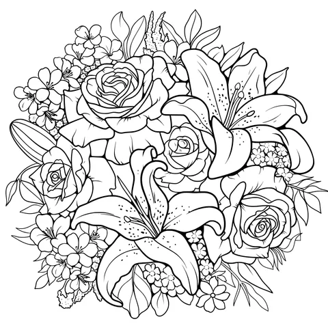 Colorful Floral Illustration