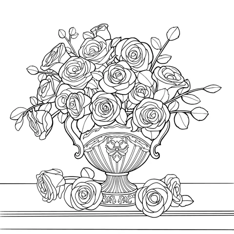 Roses in a Vase