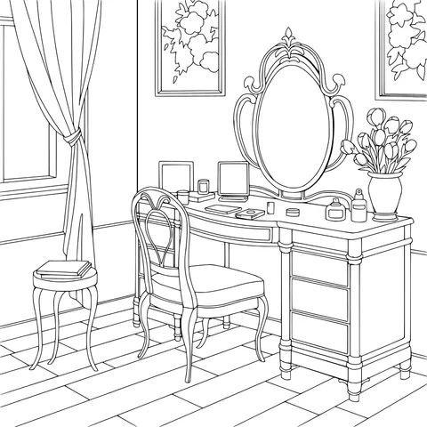Vintage - style Dressing Table