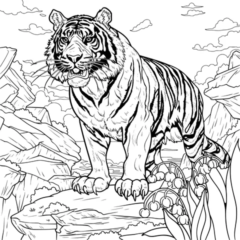 Tiger in the Mountains and Forests
