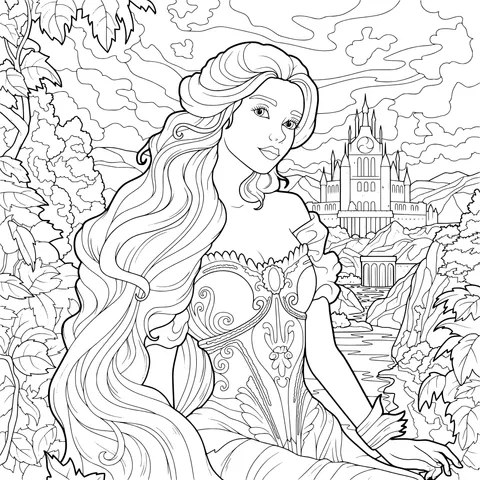 The Red - Haired Princess in a Fairy Tale