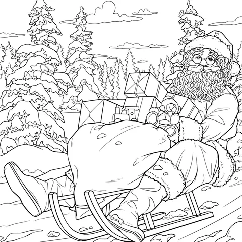 Santa Claus on a Sleigh