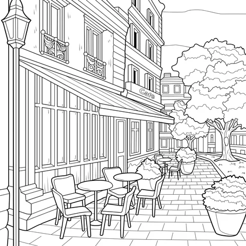 An Outdoor Café on the Street