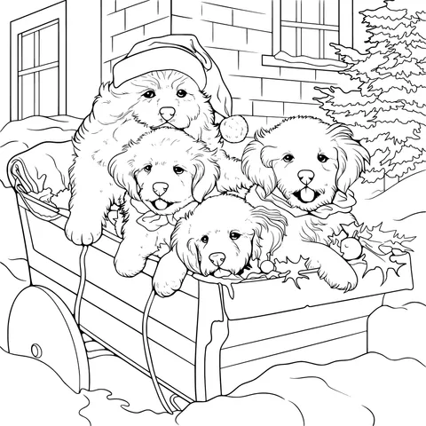 Christmas Puppies