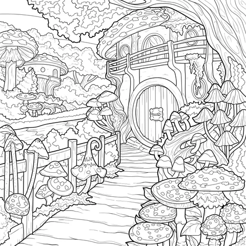 Fantastic Mushroom Village