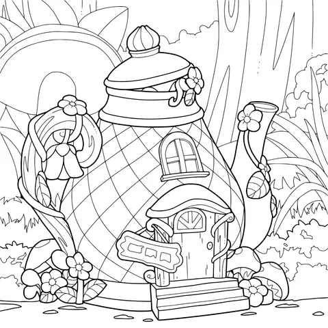 Fairy - tale Style Teapot House