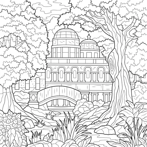 Autumn Garden Scenery
