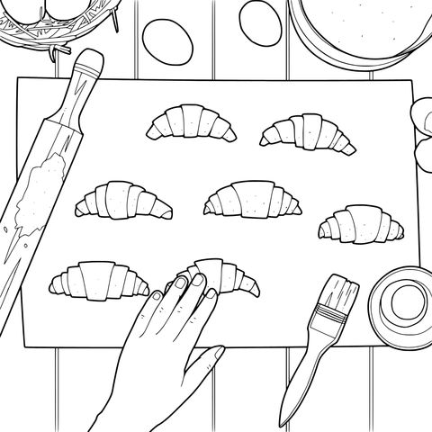 制作羊角面包