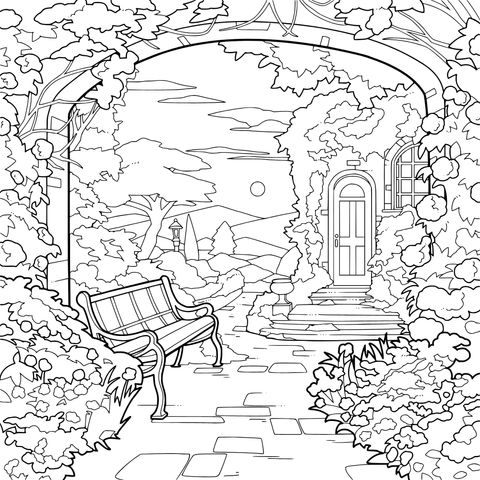 花园中的宁静景致
