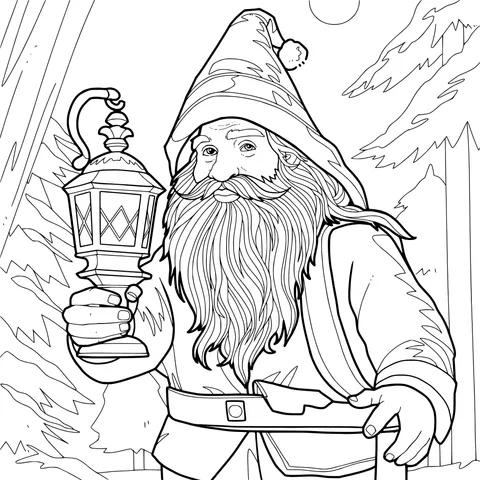 Dwarf Holding a Lantern