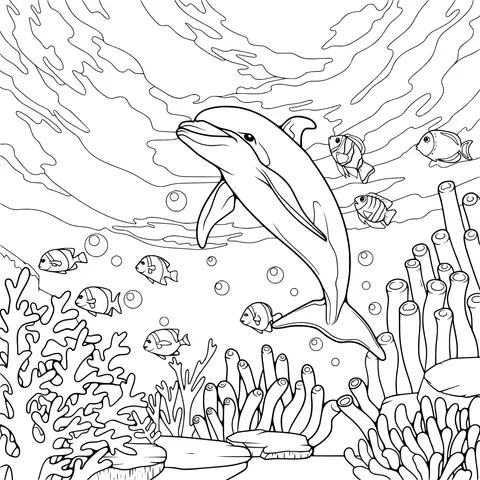Dolphin and the Underwater World