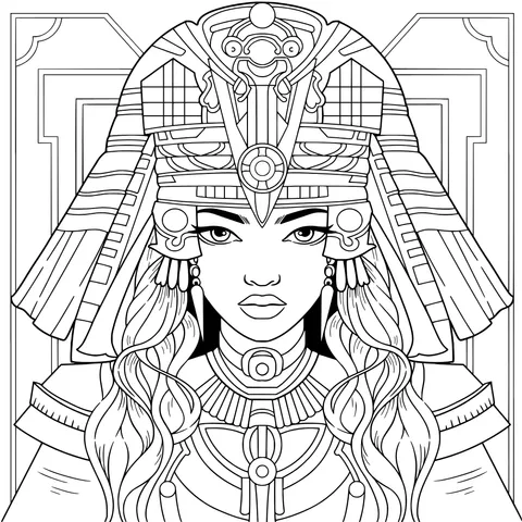 Woman dressed in ancient Egyptian style