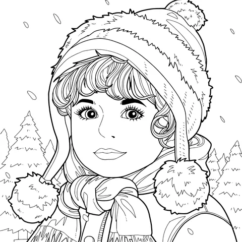 Little Girl in Winter