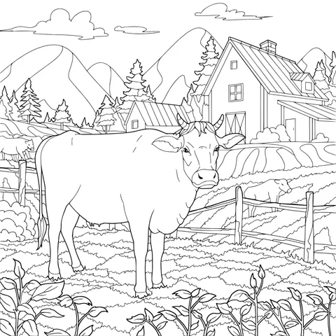 Cow in the Countryside