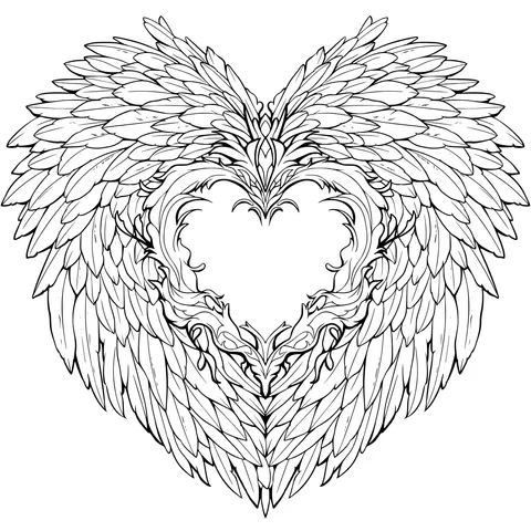 Heart Surrounded by Wings