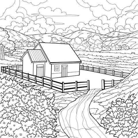 乡村小屋风景