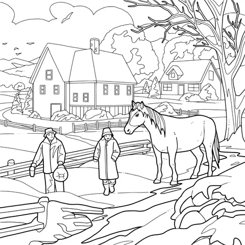 Winter Rural Scene