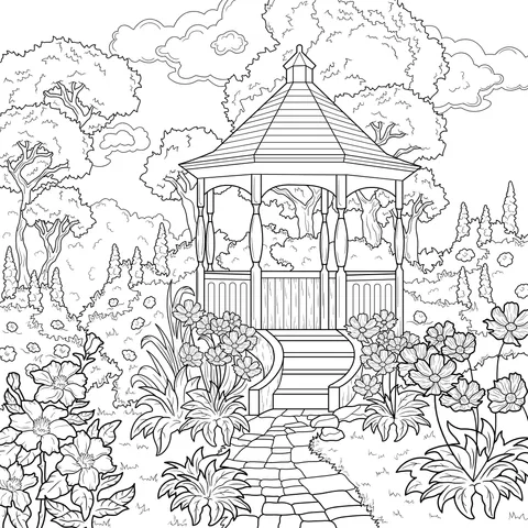 Gazebo in the Garden